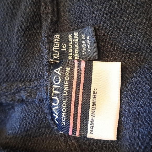 Nautica girls hooded zip up sweater size XL or 16, - Picture 5 of 6